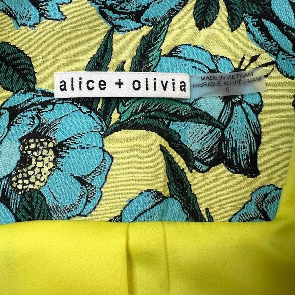Alice + Olivia Floral Print Blazer - Size 0 - Picture 6 of 8
